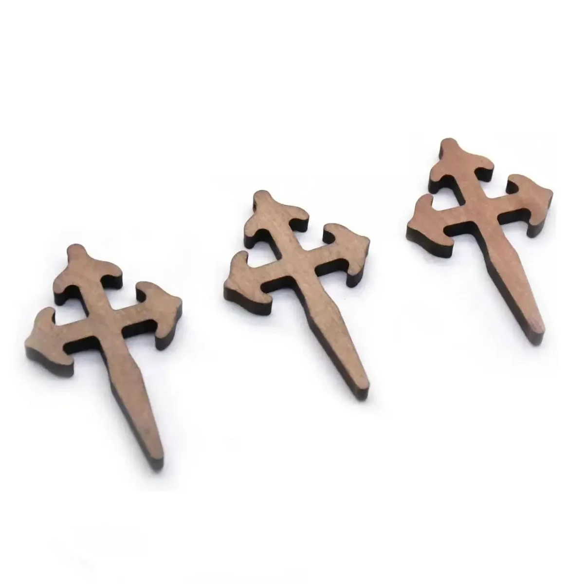 5.3*3.3cm Holy Church Christian Mini Wooden Cross Charms Pendant Necklace Diy Jewelry Accessories Wood Crafts Gift Religious - Image 5