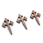 5.3*3.3cm Holy Church Christian Mini Wooden Cross Charms Pendant Necklace Diy Jewelry Accessories Wood Crafts Gift Religious - Image 5