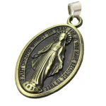 New Zinc Alloy Metal Jewelry Pendant Saint Mary Key Chain Pendant Vintage Necklace Tag - Image 2