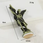 Wholesale Retail Home Office Decor Vintage Metal Craft Ornament Michael Angel Figurine Intricate Engraving Home - Image 3