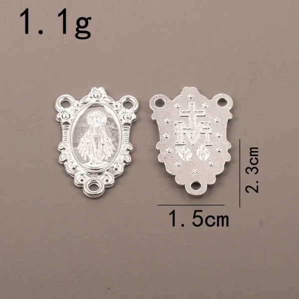 Oval tee pendant, wholesale from manufacturers, cross-border supply, retro metal jewelry pendant, rosary necklace pendan