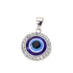 2023 New Drip Process Accessories Diamond-encrusted Eyeball Alloy Accessories Gold Necklace Accessory Pendant - Image 2