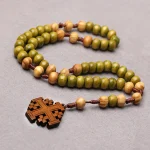 Natural Wooden Catholic Rosary Cross Prayer Beads Christianity Church Jerusalem Ornaments Rosaries Jewelry - Image 3