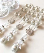Prayer Beads Cross Pendant Rosary Bracelet Religion Christian Jewelry Pearl Rosary Bracelet Wholesale - Image 4