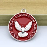 Fashion Alloy Enamel Colorful Peace Dove Charms Pendants for Jewelry Making Charms DIY Accessories