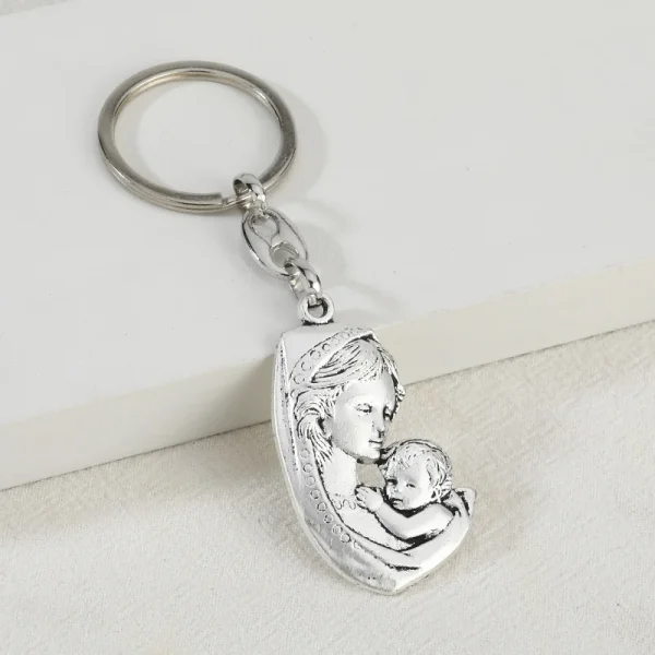 Factory Direct DIYMetal Jewelry Parts Virgin Mary Pendant Keychain Hanging Accessories Alloy