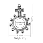 Mecrt Zinc Alloy Children's Rosary Pendant Accessories INRI Jesus Religious Crucifix Catholic Crosses Jewelry Wholesale - Image 6