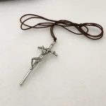 Catholic Cross of Jesus Fashion Jewelry Pendants and Accessories Vintage Plain DIY Braided Necklace Religious Alloy - Image 4