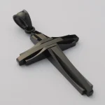 Cross Titanium Steel Multi-Layer Large Necklace for Men Versatile Fashion Chains Hip-hop Style Stainless Steel - Image 3
