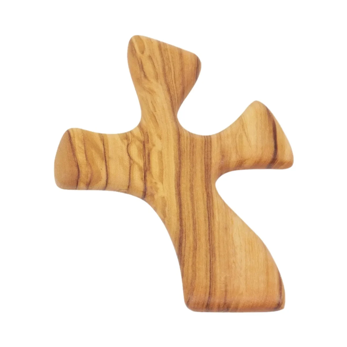 Wooden Decorative Cross Gift Olive Wood Prayer Cross Held in Hand - Image 5