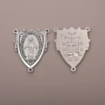 Catholic Jewelry Accessories Pendant DIY Zinc Alloy Bamboo Chain Religious Triangle Rosary Connector Wholesale - Image 4