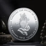 Mecrt Metal Crafts New Design Three-dimensional Relief Prayer Rodstaff Coins Plated Alloy Badges Wholesale - Image 4