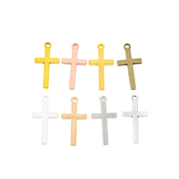 Mini Cross Pendant Pendant, Retro Zinc Alloy Accessories DIY Jewelry Accessories Wholesale Charms for Jewelry Making Col