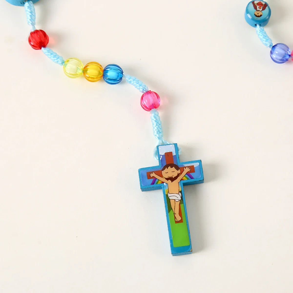 Rosary Beads Catholic Religious Children Necklace Christian Jesus Rosaries Holy Prayer Jewelry Knotted Rosary Supplies - Image 4