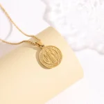 European and American Fashion Religion Stainless Steel Priest Necklace Medal Pendant Necklace Ornament - Image 4