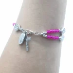 Support Custom Jewelry Double Layer Pearl Beads Prayer Cross Bracelet - Image 3
