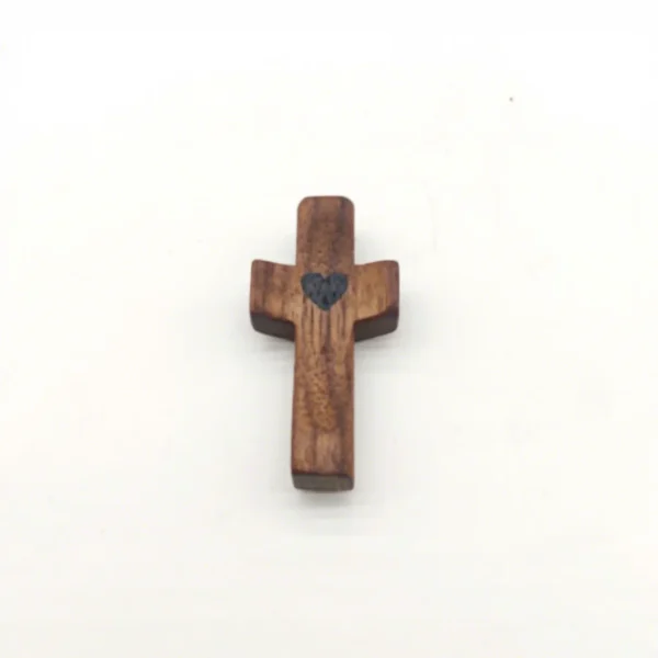 American Style Walnut Wood Handheld Thumb Cross for Easter Church Manufacturer