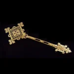 22*7cm Jerusalem Hand Cross Gold Plated Zinc Alloy Metal - Image 2