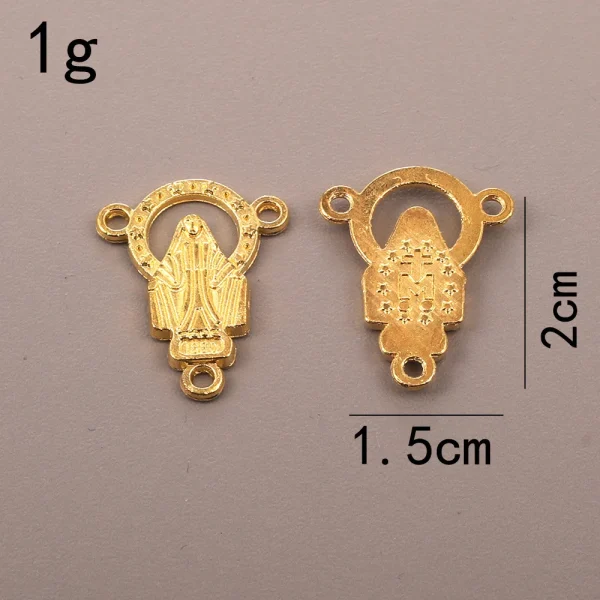 Catholic Commodity Accessories, Golden Triangle, Oval Tee Pendant, Retro Jewelry Pendant, Rosary Necklace Pendant.