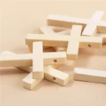Mini Natural Wood Cross 4*3cm Handicraft Wooden Crosses Christian Rosary Jewelry Accessories DIY Jewelry Wholesale - Image 6