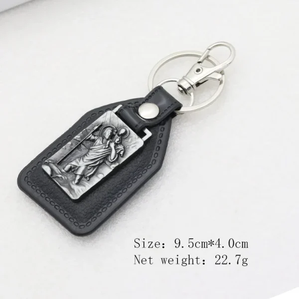 Wholesale Christian Keychain Catholic Church Holy Father Mother Jesus Promotional Keychains Accessory Custom Leather Orn
