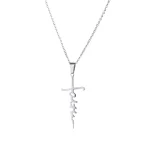 Cross Necklace Titanium Steel Stainless Steel Trendy Necklace Faith Pendant 4 Color Choices-Chain Type Jewelry Accessories - Image 5