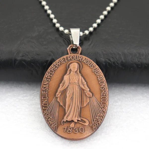 Catholic Religious Blessed Virgin Mary Keychain Metal Jewelry Accessories Our Lady of Aparecida Christian Devotional Key