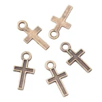 Catholic Religious Mini Cross Pendant Zinc Alloy Jewelry Accessories Children's Party Gift DIY Wholesale
