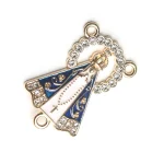 Wholesale Guadalupe Our Lady Guadalupe Rosary Bead Connector Single-Sided Gold Plated Oil Drop Jewelry Accessories Religious - Image 5