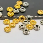 Mecrt HA17014 Retro Flying Saucer Beads for DIY Necklace Making Loose Separated Jewelry Components - Image 4