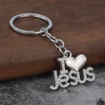 Catholic Christian Jesus Love Keychain Creative Personalized for Love Jesus Keychain Custom Metal Alloy - Image 4