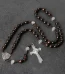 Mecrt Catholic Rosary Crucifix Wood Beads Vintage Prayer Beads Cross Faith Blessing Jewelry Church Baptism Gift Wholesal
