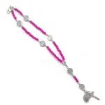 Support Custom Jewelry Double Layer Pearl Beads Prayer Cross Bracelet - Image 4
