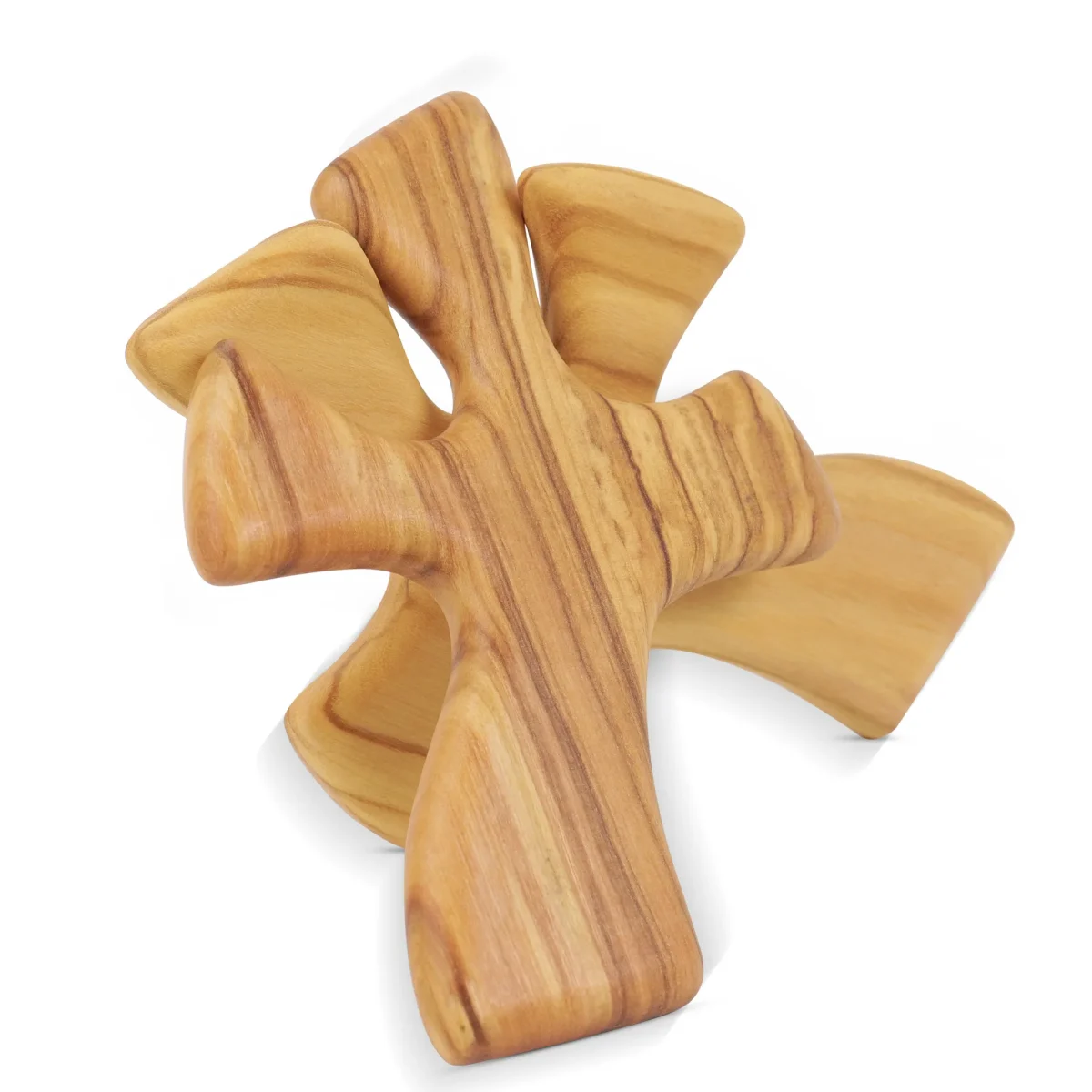 Wooden Decorative Cross Gift Olive Wood Prayer Cross Held in Hand - Image 3