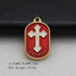 Christian Cross Metal Jewelry Necklace Pendant Keychain Bag Keychain Pendant Wholesale - Image 2