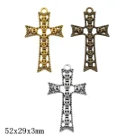 DIY Jewelry Accessories Retro Zinc Alloy Skull Cross Pendant Accessories Hollow Jewelry Accessories Christian Jewelry Wholesale - Image 2
