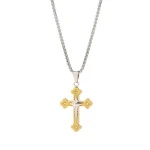 Orthodox Cross Beaded Necklace Unisex Jesus Christ Crucifix Stainless Steel Religious Christian Gift Jewelry - Image 5