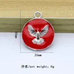 Fashion Alloy Enamel Colorful Peace Dove Charms Pendants for Jewelry Making Charms DIY Accessories - Image 2