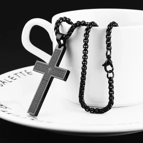 Wholesale Fashion New Style Stainless Steel Men Women Religious Cross Necklace Jewelry for Men Women