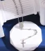 Wholesale Rosary Necklace with Jesus Catholic Pattern Cross Pendant Stainless Steel 6MM Beads