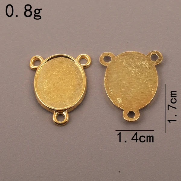 Accessories for Catholic rosary three-hole connector center piece, vintage metal jewelry pendant