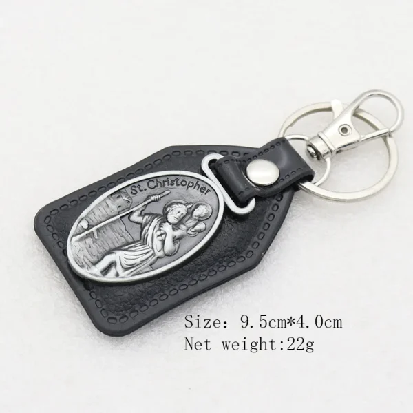 Wholesale Christian Keychain Catholic Church Holy Father Mother Jesus Promotional Keychains Accessory Custom Leather Orn