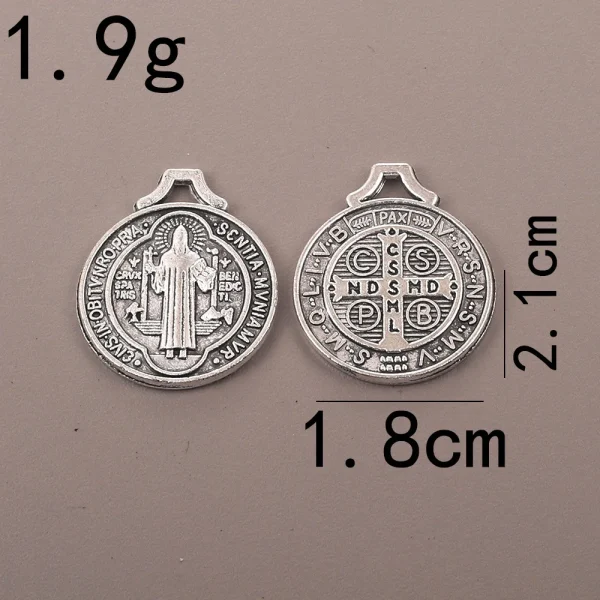 Hot-Selling Religious Catholic Cross Pendant Necklace Antique Silver Plated Zinc Alloy DIY Jewelry for Wedding Party &am