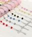 Catholic Rosary Prayer Beads Imitation Pearl Necklace Cross Baptismal Communion Rosary 8mm Christian Jesus Jewelry Churc