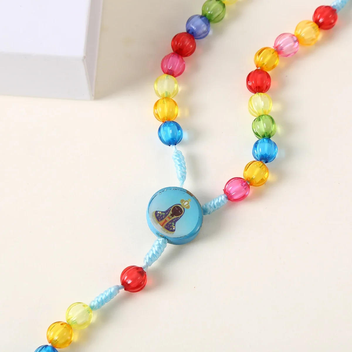 Rosary Beads Catholic Religious Children Necklace Christian Jesus Rosaries Holy Prayer Jewelry Knotted Rosary Supplies - Image 5
