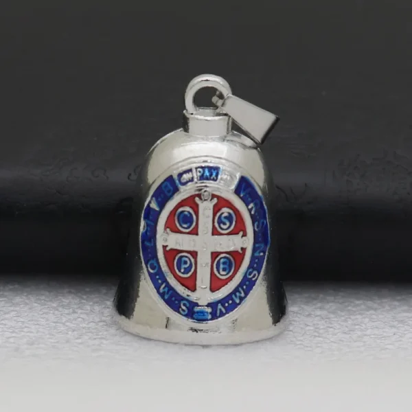 Vintage Small Metal Bell Guadalupe Pendant for Car Bag Decoration Jewelry Keychain Accessories