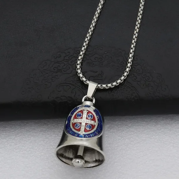 Vintage Small Metal Bell Guadalupe Pendant for Car Bag Decoration Jewelry Keychain Accessories