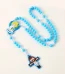 Catholic Rosary for Kids Necklace Jesus Christ Rosaries for First Holy Communion Baptism Easter Pentecost Church Jewelry