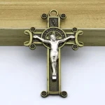 6.5*4cm Cross Keychain Pendants for Necklaces Jesus Zinc Alloy Material Wholesale Jewelry Making Charm Craft - Image 3