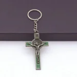 Catholic Christian Jesus Key Ring Car Keychains Women Men Gift Charms Handbag Pendant Cross KeyChains - Image 4